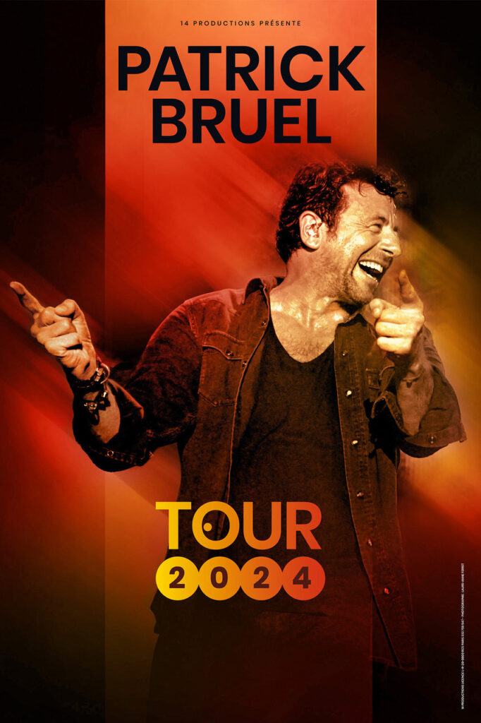 Affiche Patrick Bruel TOUR 2024